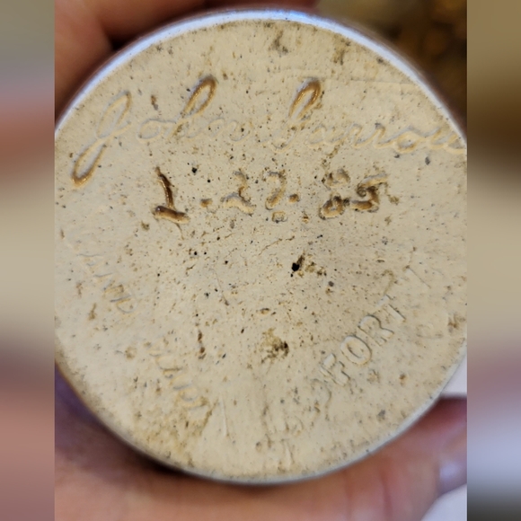 Cute Two Tone Brown Creamer Pitcher-John Barrow Pottery 1985 - Picture 13 of 13